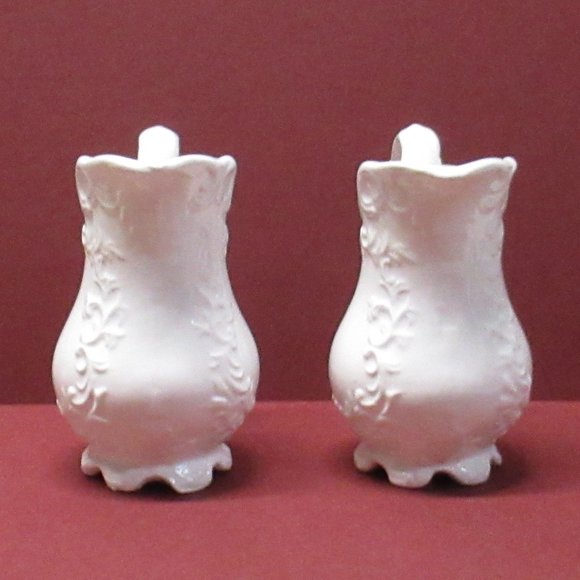 Scrolled Provincial Pitcher Salt & Pepper Shakers - Picture 2 of 3